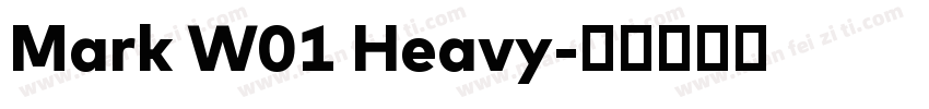 Mark W01 Heavy字体转换